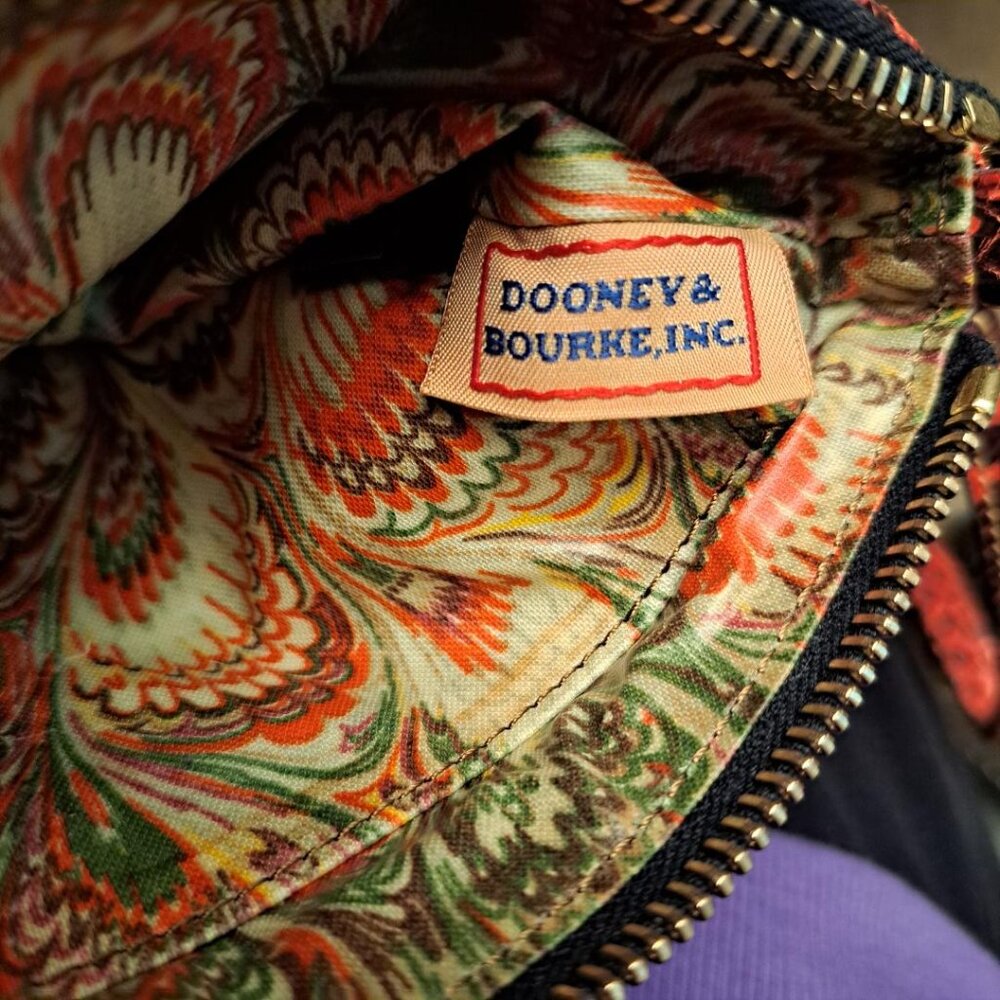 Euc Dooney & Bourke Red Python Snake Embossed Wri… - image 3